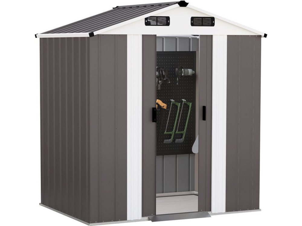 Metalen tuinhuisje "Dallas II" - 2,17 m² - Taupe
