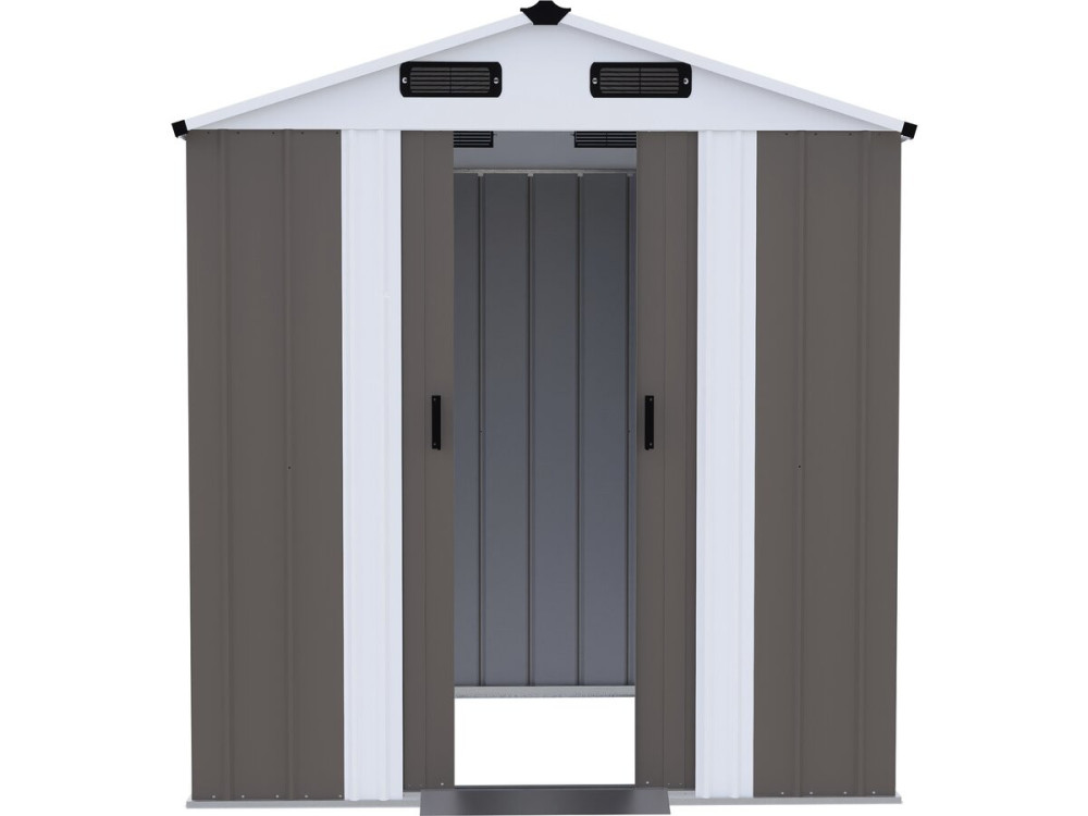 Metalen tuinhuisje "Dallas II" - 2,17 m² - Taupe