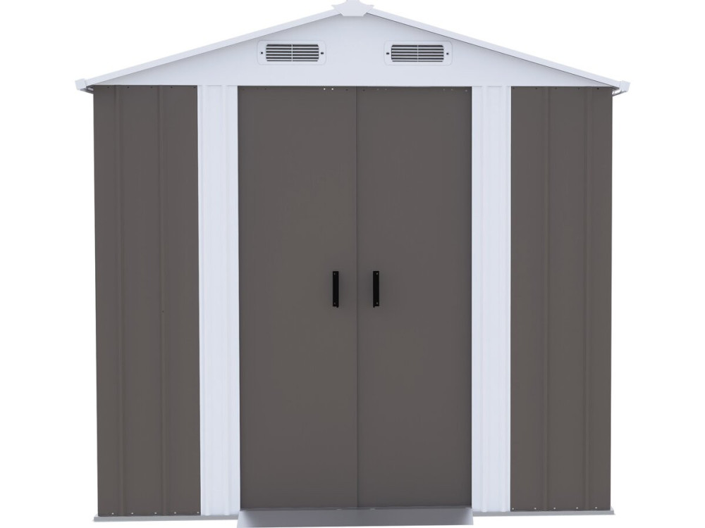 Metalen tuinhuisje "Dallas" - 4,12 m² - Taupe