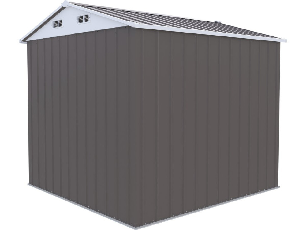 Metalen tuinhuisje "Dallas" - 4,12 m² - Taupe