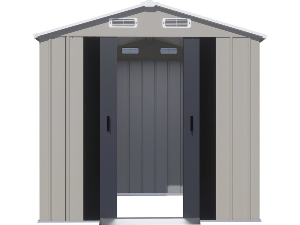 Metalen tuinhuisje "Nebraska" - 4,12 m² - Grijs