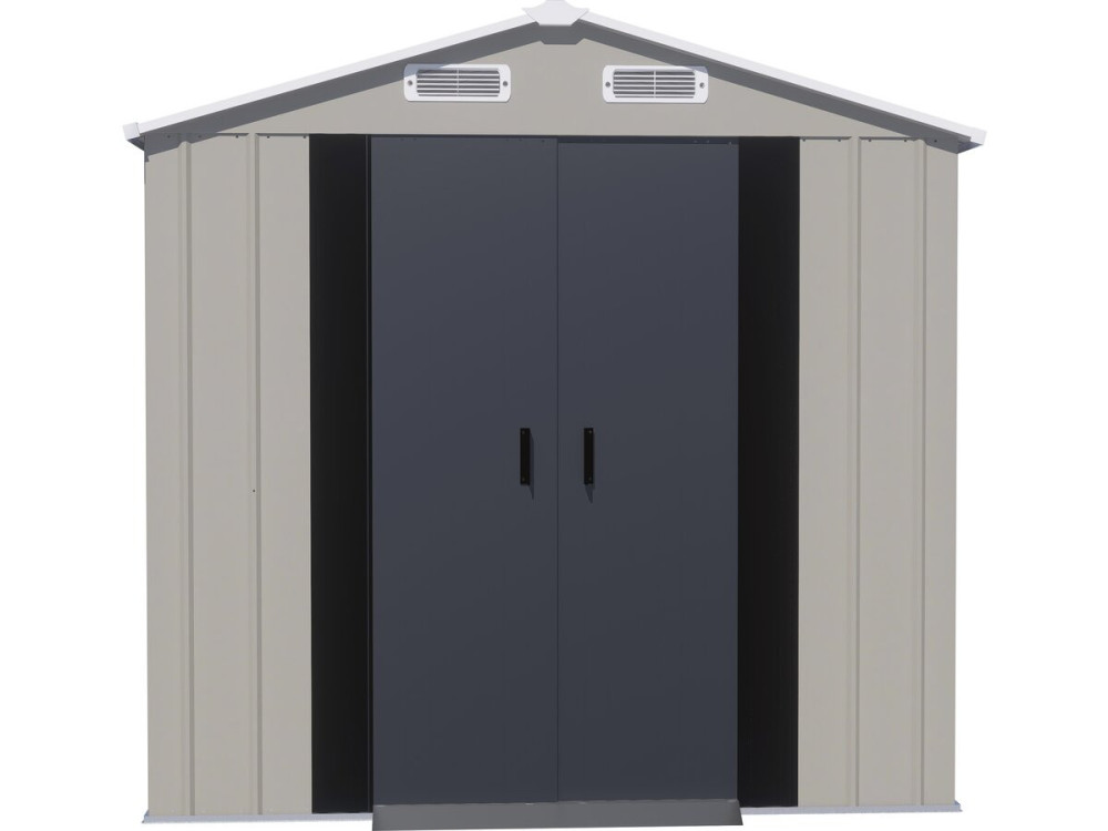Metalen tuinhuisje "Nebraska" - 4,12 m² - Grijs