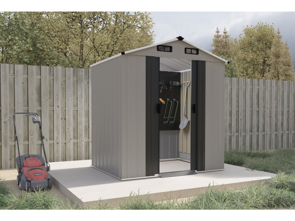 Metalen tuinhuisje "Nebraska" - 2,17 m² - Grijs