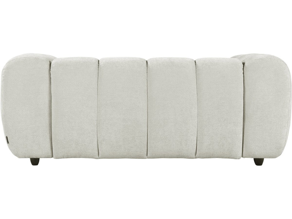 Rechte bank in bubble-stijl van de stof "Courcelles" - 2-zits - Beige