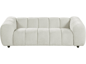 Rechte bank in bubble-stijl van de stof "Courcelles" - 3-zits - Beige
