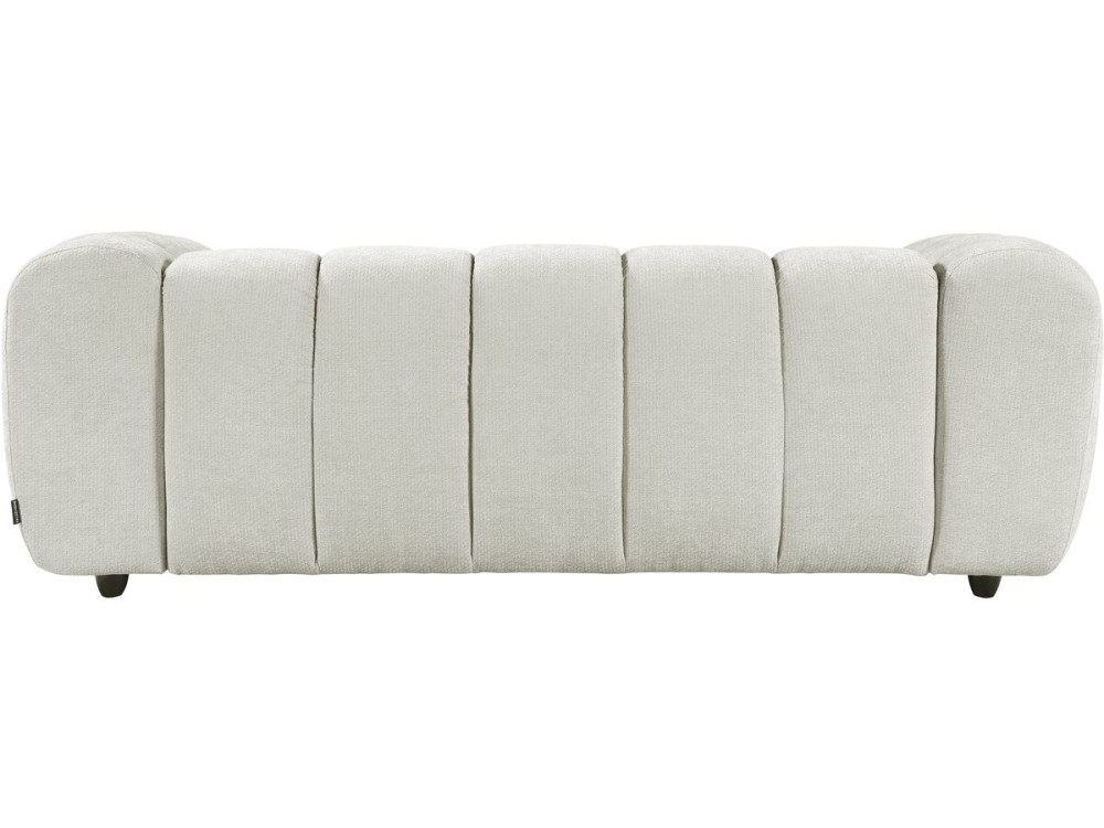 Rechte bank in bubble-stijl van de stof "Courcelles" - 3-zits - Beige