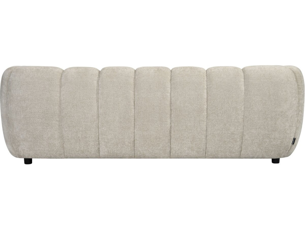 Rechte bank in bubble-stijl van de stof "Malakoff" - 3-zits - Beige