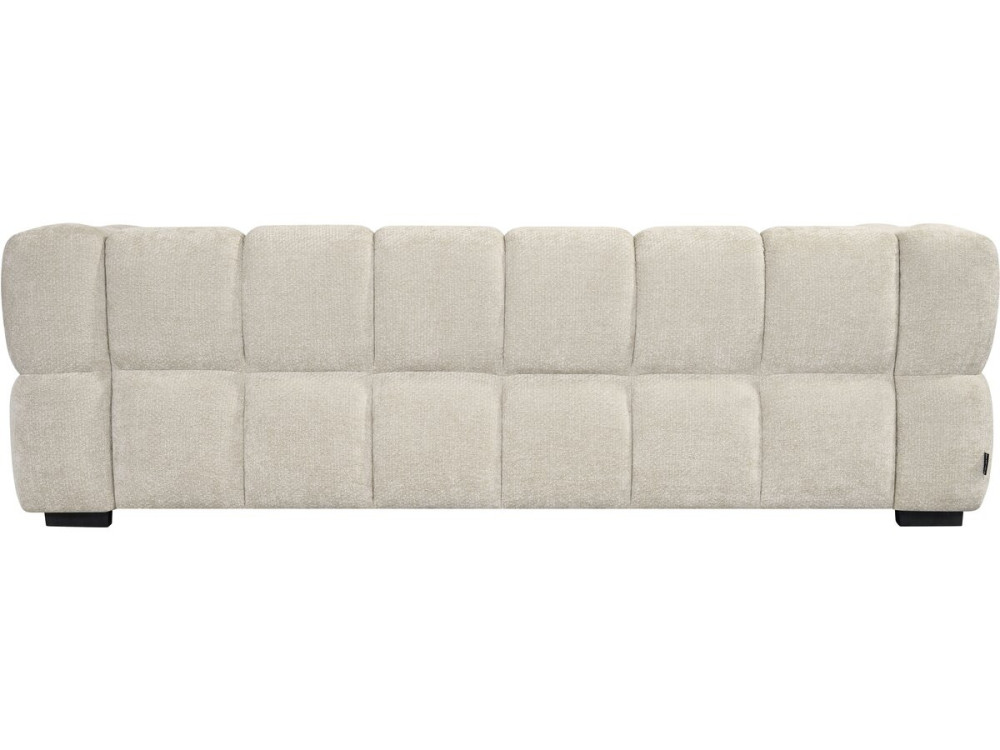 Rechte bank in bubble-stijl van de stof "Spontini" - 3-zits - Beige