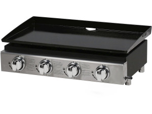 Plancha gas barbecue grill "Presto 4" - 4 branders - 9,7 kW - Grijs