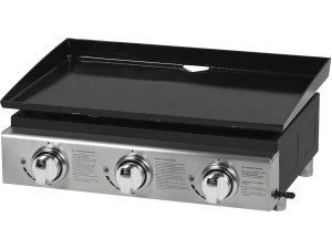 Plancha gas barbecue grill "Presto 3" - 3 branders - 7,5 kW - Grijs