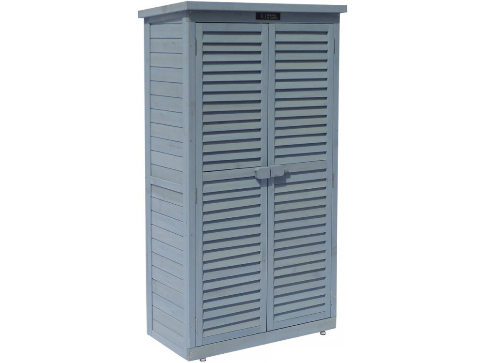 Tuinkast houten tuin berging "Space" - 87 x 46,5 x 160 cm - Blauw hemelsblauw