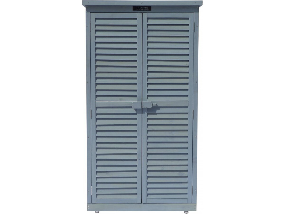 Tuinkast houten tuin berging "Space" - 87 x 46,5 x 160 cm - Blauw hemelsblauw