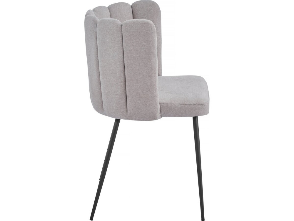 Set van 2 stoffen stoelen "Anja" - Grijs