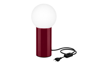 Metalen tafellamp "Polo" - 15 x 15 x 35 cm - Rood