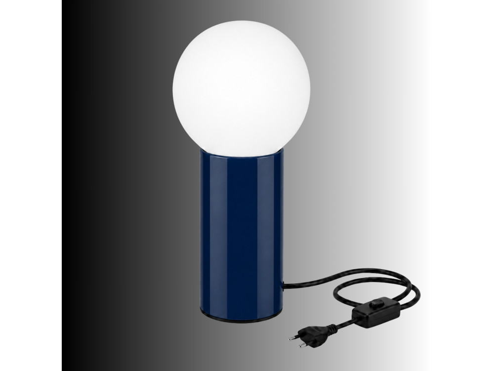 Metalen tafellamp "Polo" - 15 x 15 x 35 cm - Blauw