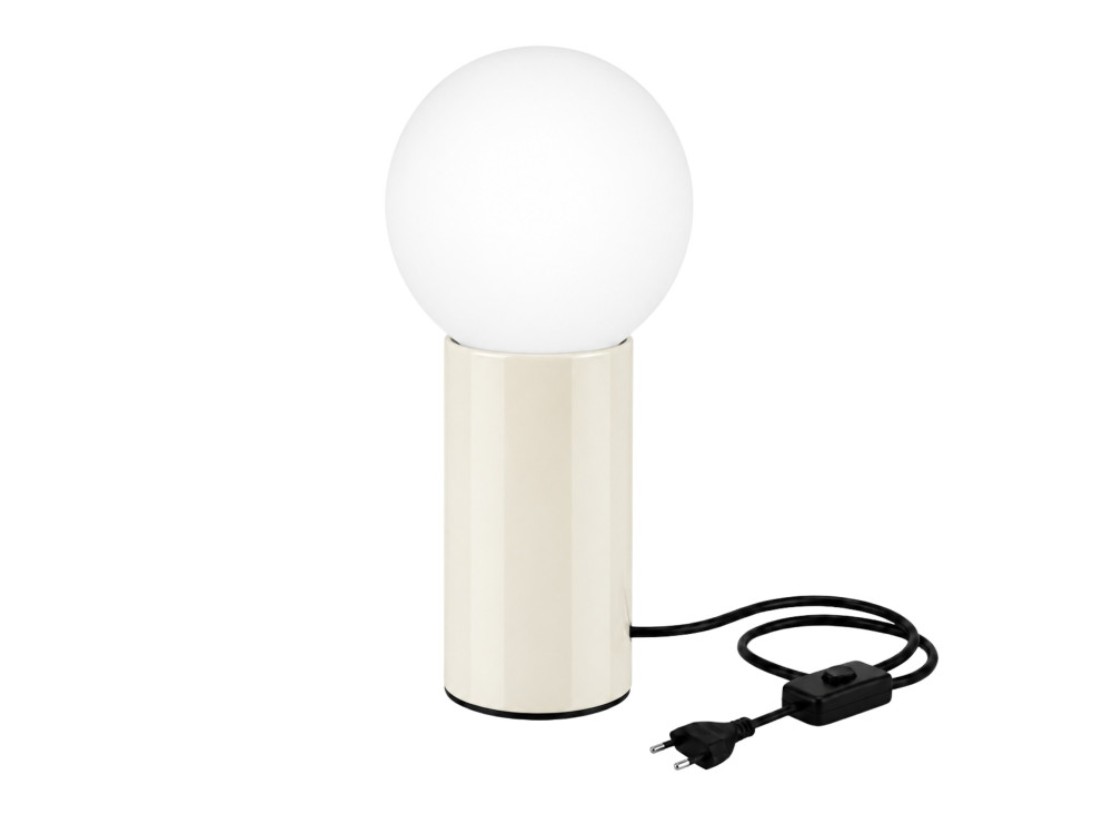 Metalen tafellamp "Polo" - 15 x 15 x 35 cm - Beige