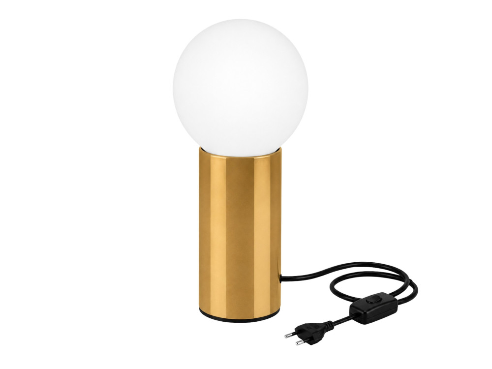 Metalen tafellamp "Polo" - 15 x 15 x 35 cm - Geel
