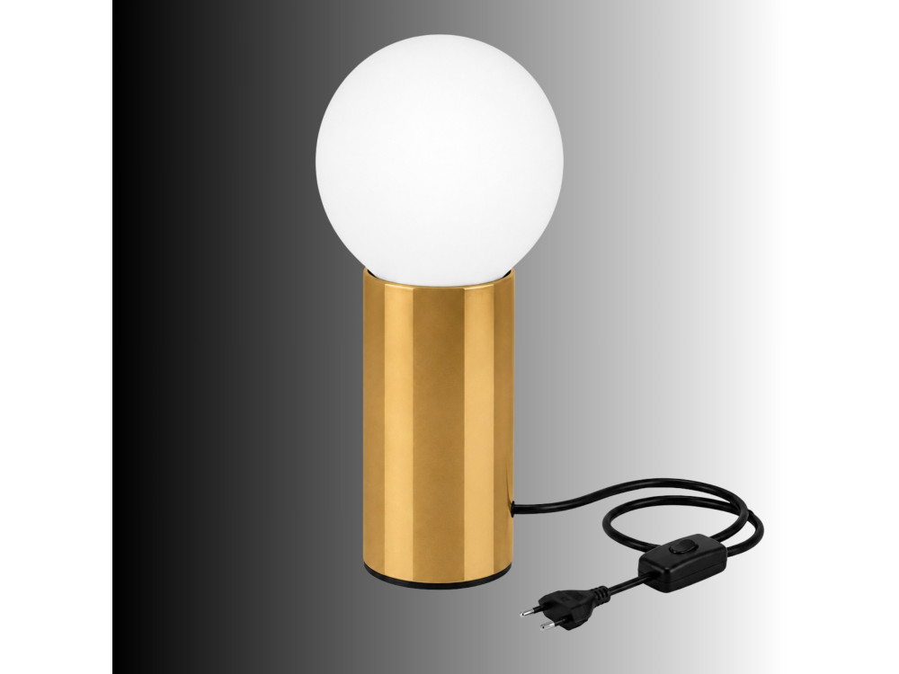 Metalen tafellamp "Polo" - 15 x 15 x 35 cm - Geel