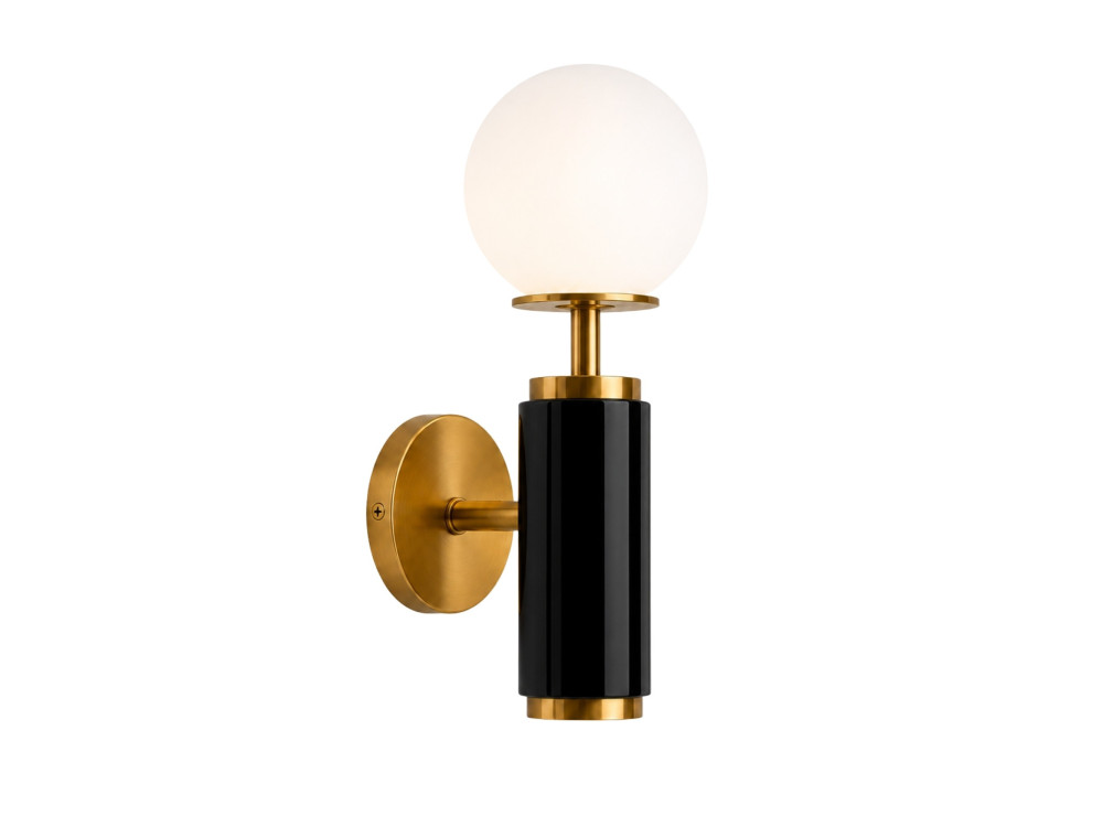 Metalen wandlamp "Moira" - 15 x 17 x 37 cm - Zwart