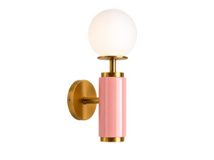 Metalen wandlamp "Moira" - 15 x 17 x 37 cm - Roze