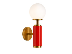 Metalen wandlamp "Moira" - 15 x 17 x 37 cm - Rood