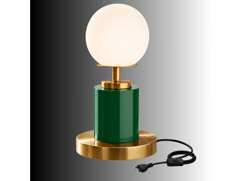 Metalen tafellamp "Moira" - 17 x 17 x 34 cm - Groen
