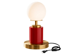 Metalen tafellamp "Moira" - 17 x 17 x 34 cm - Rood