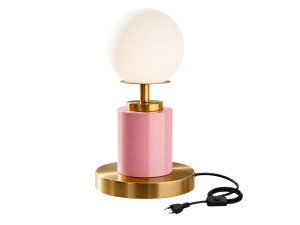 Metalen tafellamp "Moira" - 17 x 17 x 34 cm - Roze