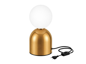 Metalen tafellamp "Pupa" - 14 x 14 x 25 cm - Geel