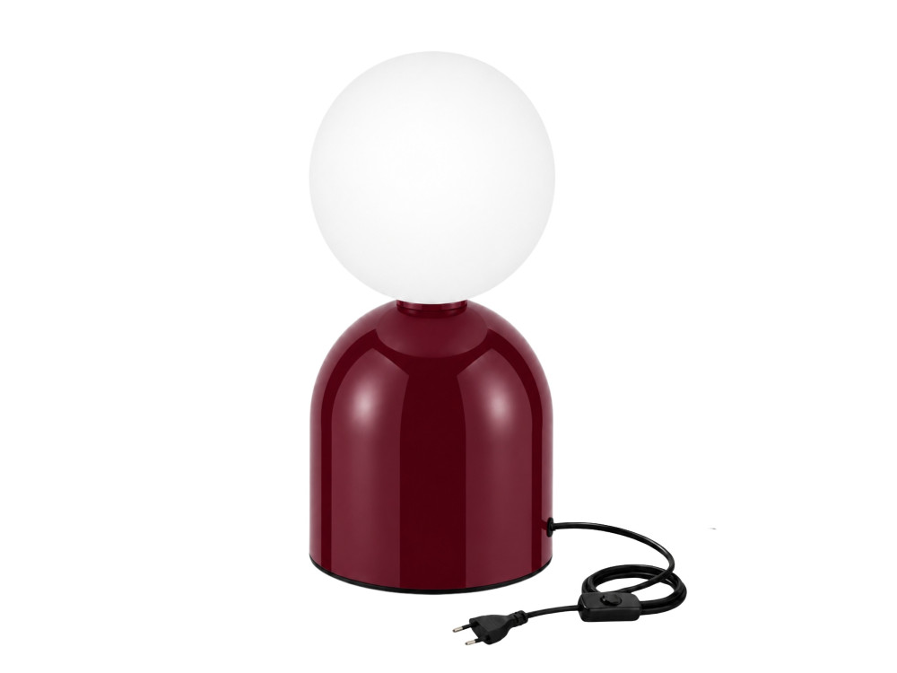 Metalen tafellamp "Pupa" - 14 x 14 x 25 cm - Rood