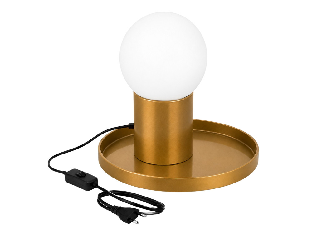 Metalen tafellamp "Tray" - 20 x 20 x 17 cm - Geel