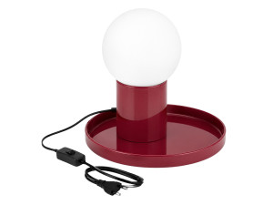 Metalen tafellamp "Tray" - 20 x 20 x 17 cm - Rood