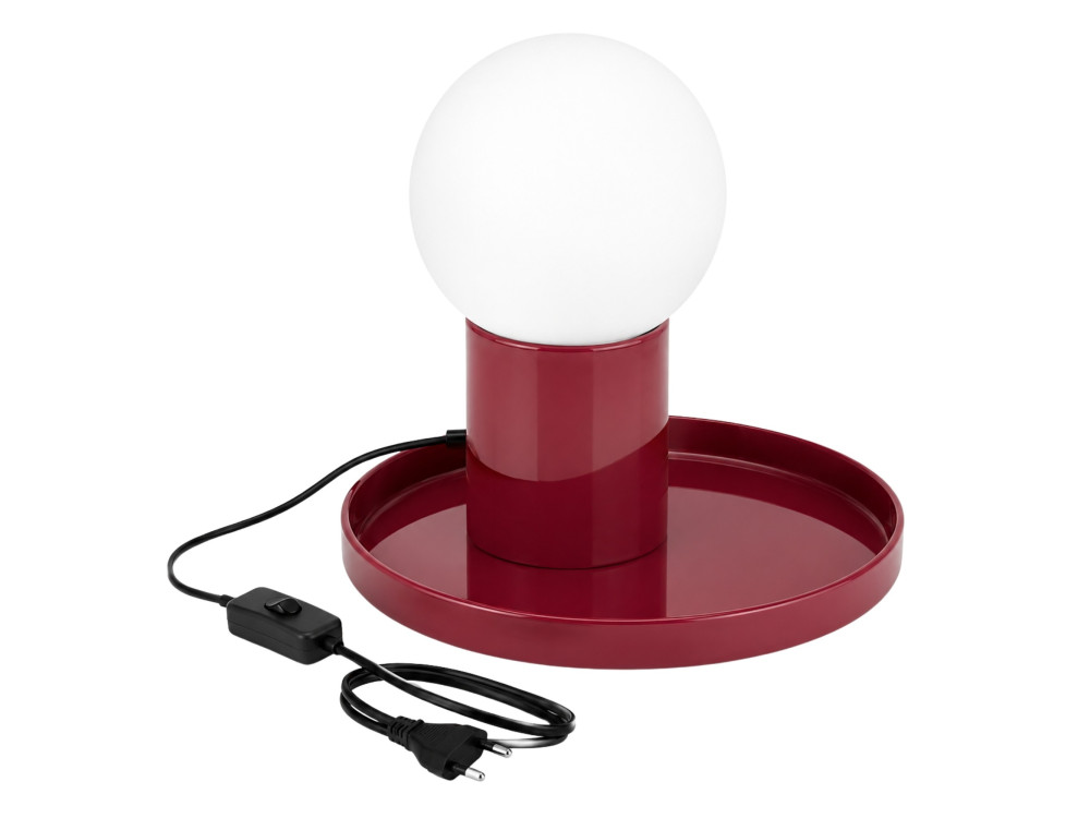 Metalen tafellamp "Tray" - 20 x 20 x 17 cm - Rood