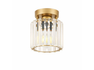 Metalen plafondlamp "Yakops" - Hoogte 17 cm - Geel