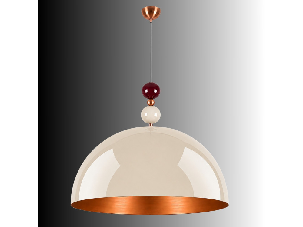 Metalen hanglamp "Bubble" - 60 x 60 cm - Beige