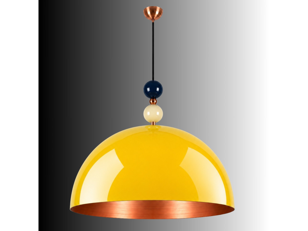 Metalen hanglamp "Bubble" - 60 x 60 cm - Geel