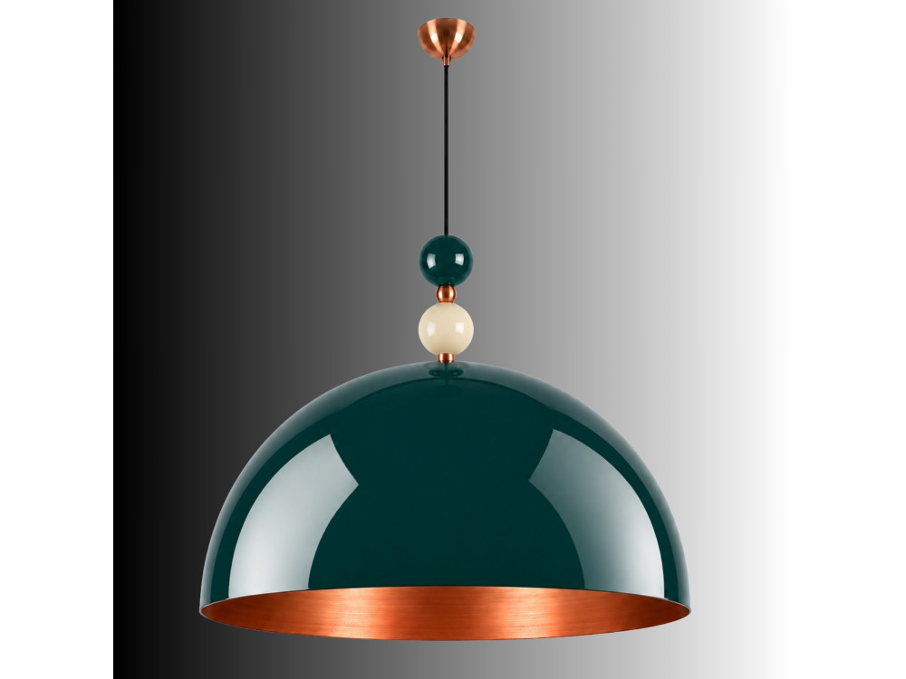 Metalen hanglamp "Bubble" - 60 x 60 cm - Donkergroen