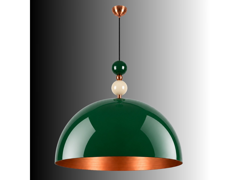Metalen hanglamp "Bubble" - 60 x 60 cm - Donkergroen