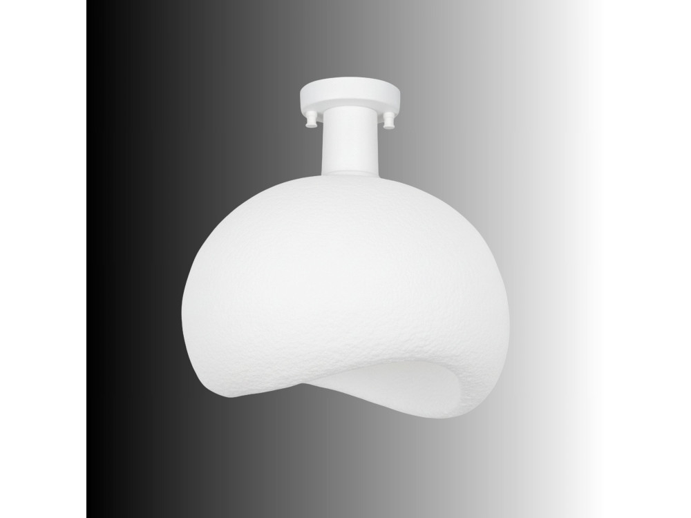 Metalen plafondlamp "Yontu" - 34 x 29 x 33 cm - Wit