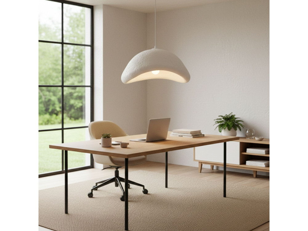 Metalen hanglamp "Luna" - 52 x 40 x 120 cm - Wit
