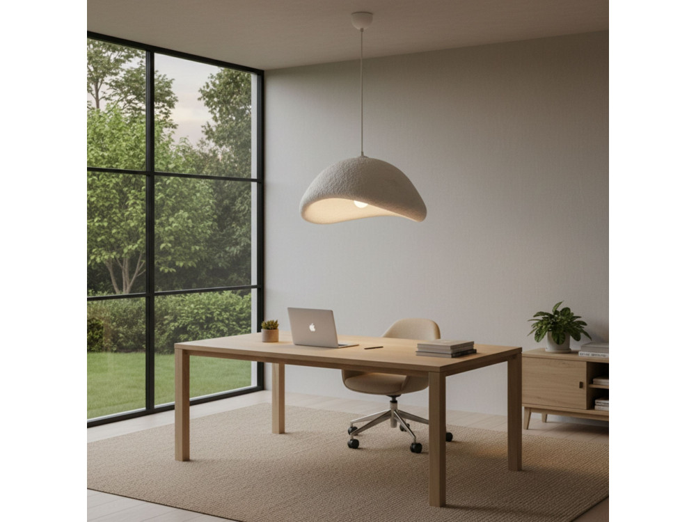 Metalen hanglamp "Luna" - 52 x 40 x 120 cm - Wit