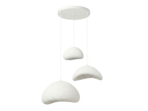 Metalen kroonluchter "Luna" - 82 x 50 cm - Wit