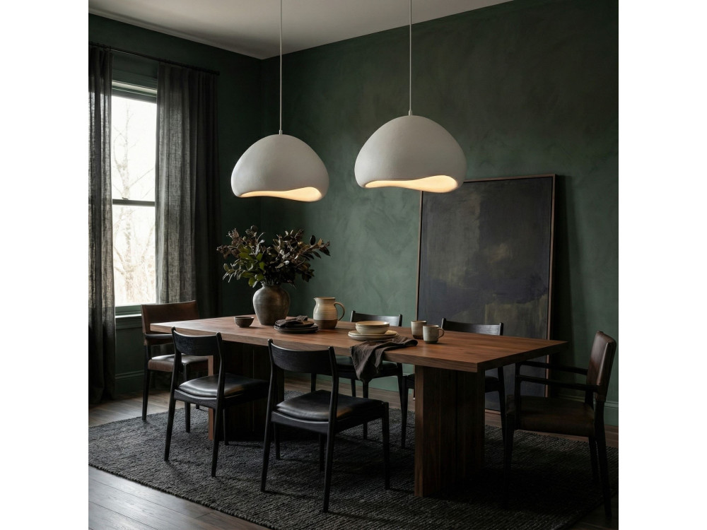 Metalen kroonluchter "Lora" - 82 x 82 cm - Wit