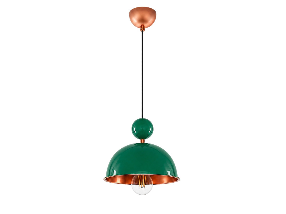 Metalen hanglamp "Bubble" - 21 x 21 cm - Lichtgroen
