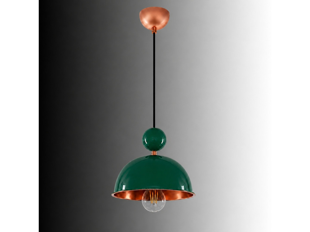 Metalen hanglamp "Bubble" - 21 x 21 cm - Lichtgroen