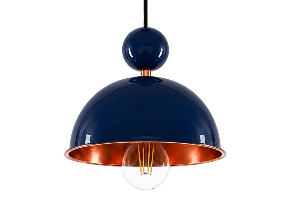 Metalen hanglamp "Bubble" - 21 x 21 cm - Marineblauw