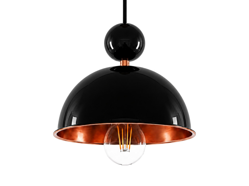 Metalen hanglamp "Bubble" - 21 x 21 cm - Zwart