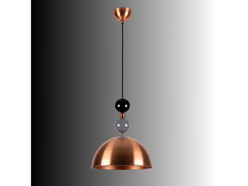 Metalen hanglamp "Bubble" - 31 x 31 cm - Koper