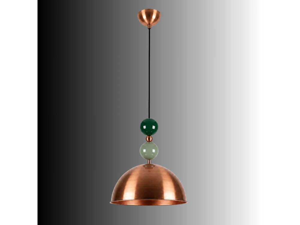 Metalen hanglamp "Bubble" - 31 x 31 cm - Koper