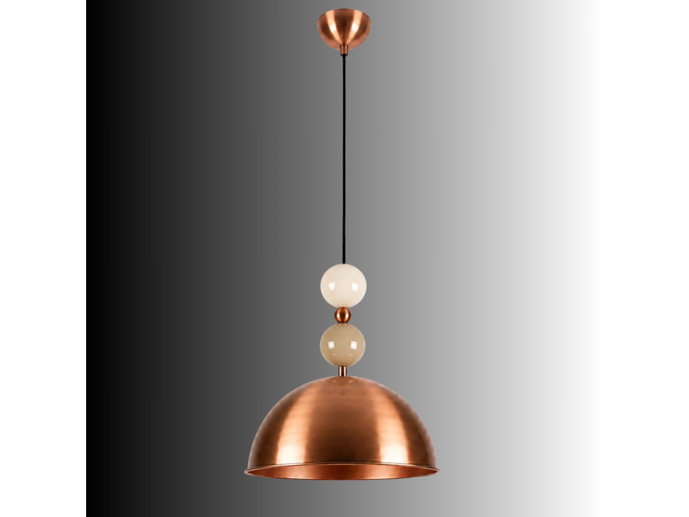 Metalen hanglamp "Bubble" - 31 x 31 cm - Koper